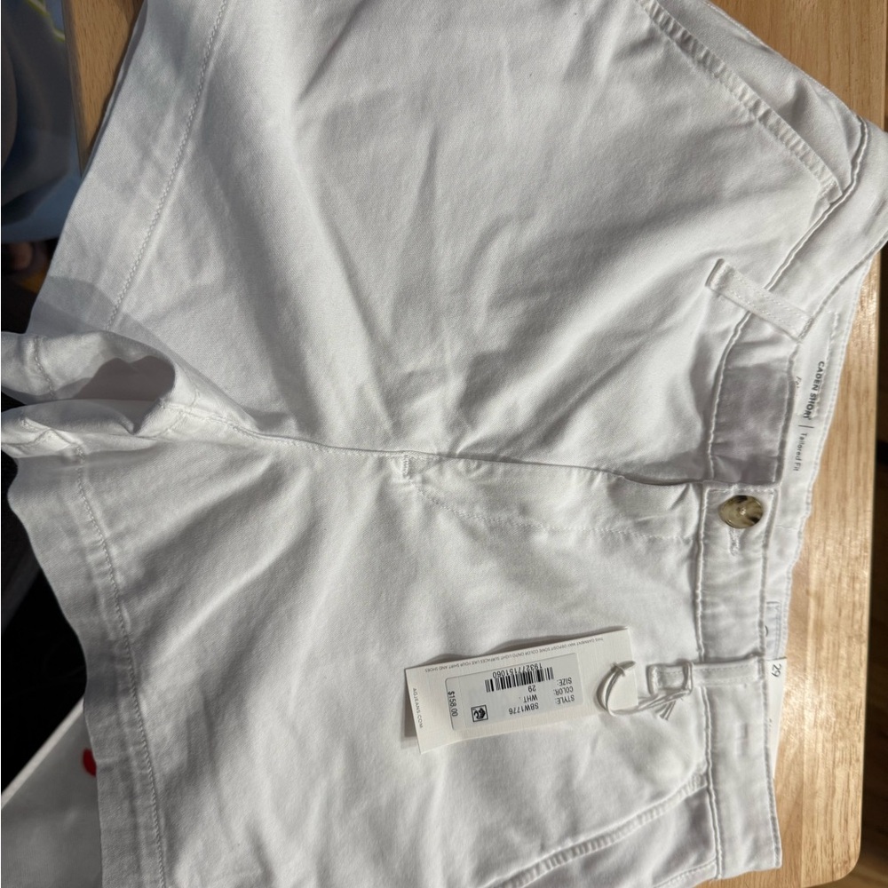 AG Adriano Goldschmied White Denim Shorts
